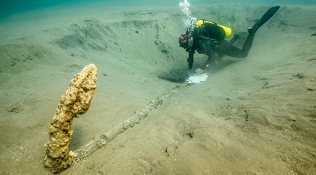 Descubren bajo aguas del Golfo de México un ancla europea del siglo XV