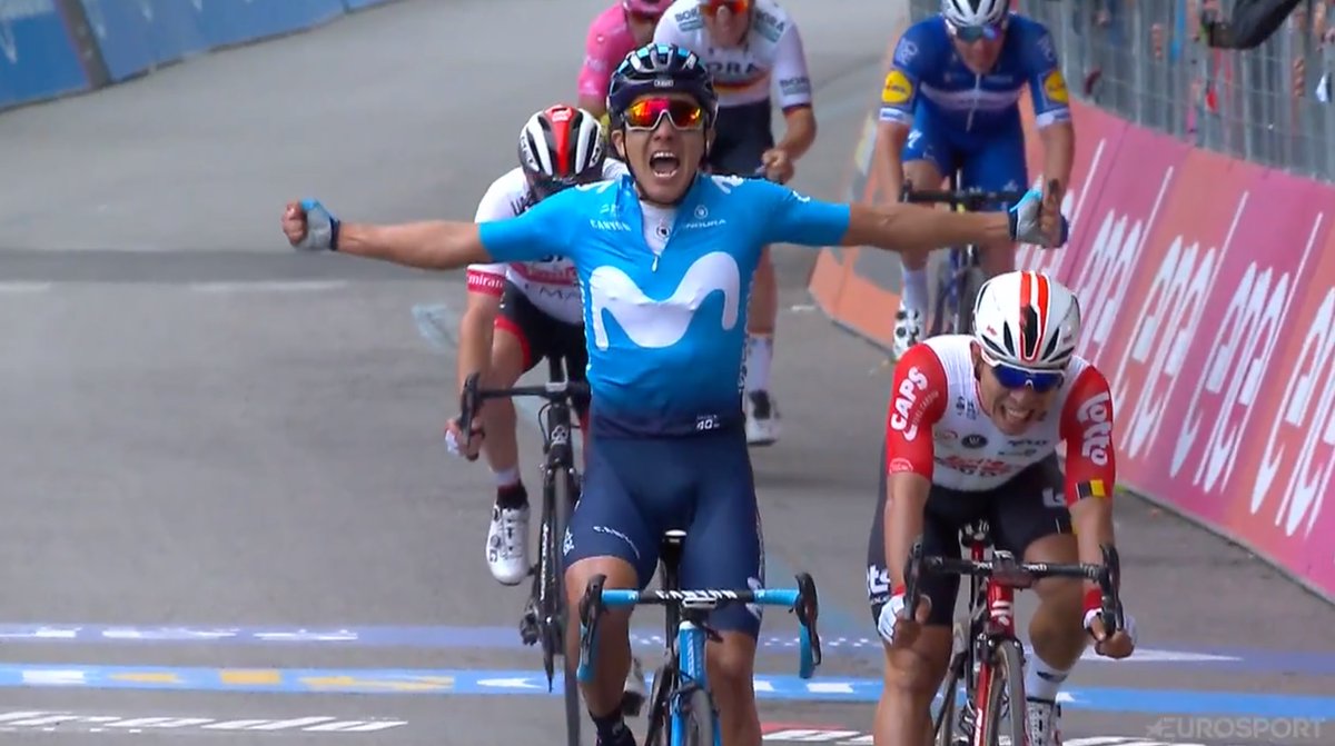 Compañero de Andrey Amador ganó cuarta etapa del Giro