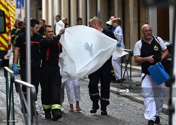 Explosión dejó al menos 8 heridos en una calle en Lyon