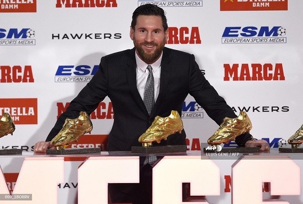 Lionel Messi gana sexta bota de oro europea y rompe otro récord