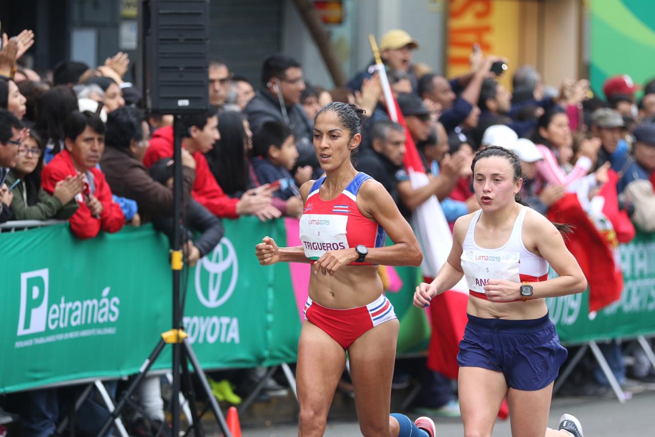 Gabriela Traña terminó en el puesto 40 de la maratón en Mundial de Doha