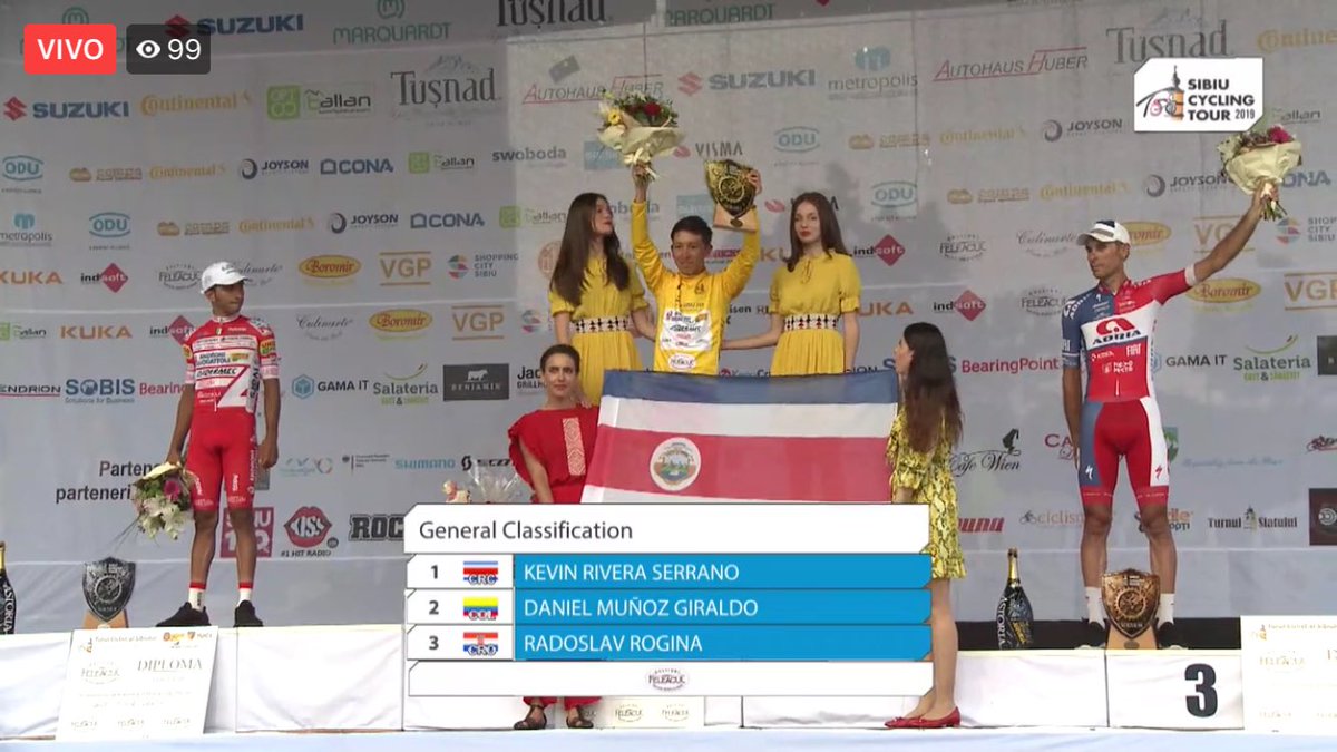Tico Kevin Rivera se coronó en el Tour de Rumania