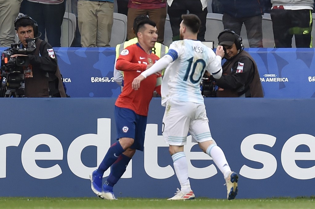 Messi fue expulsado en el partido del tercer puesto de la Copa América