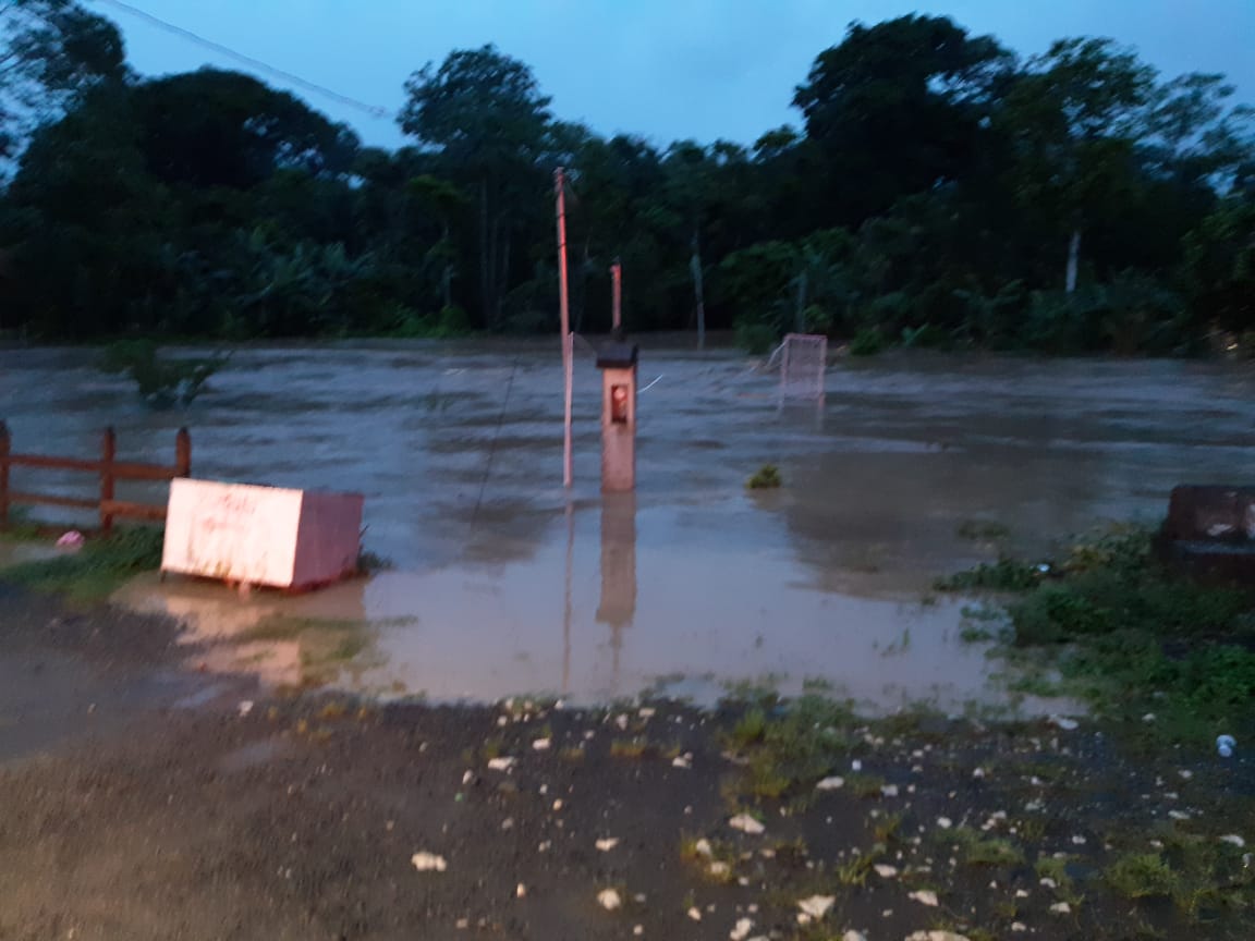 Lluvias en Upala dejan 42 damnificados, 20 pueblos inundados y 3 puentes afectados