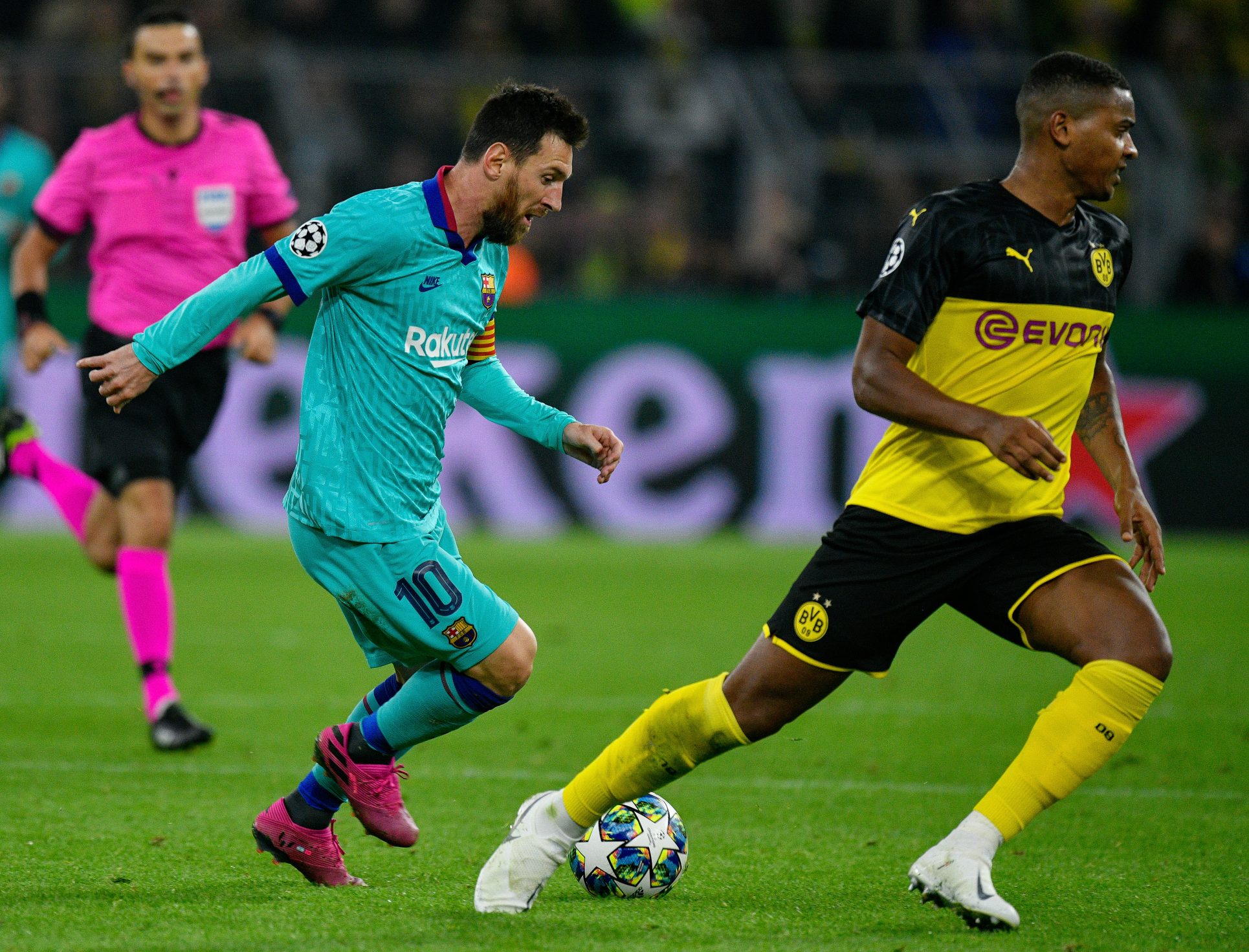 Barcelona con gris empate 0-0 en Dortmund en regreso de Messi
