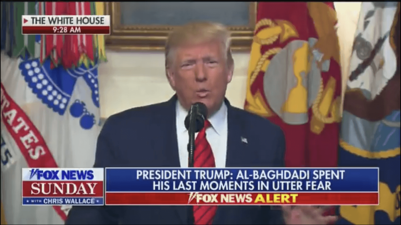 Trump anuncia muerte de líder de Estado Islámico