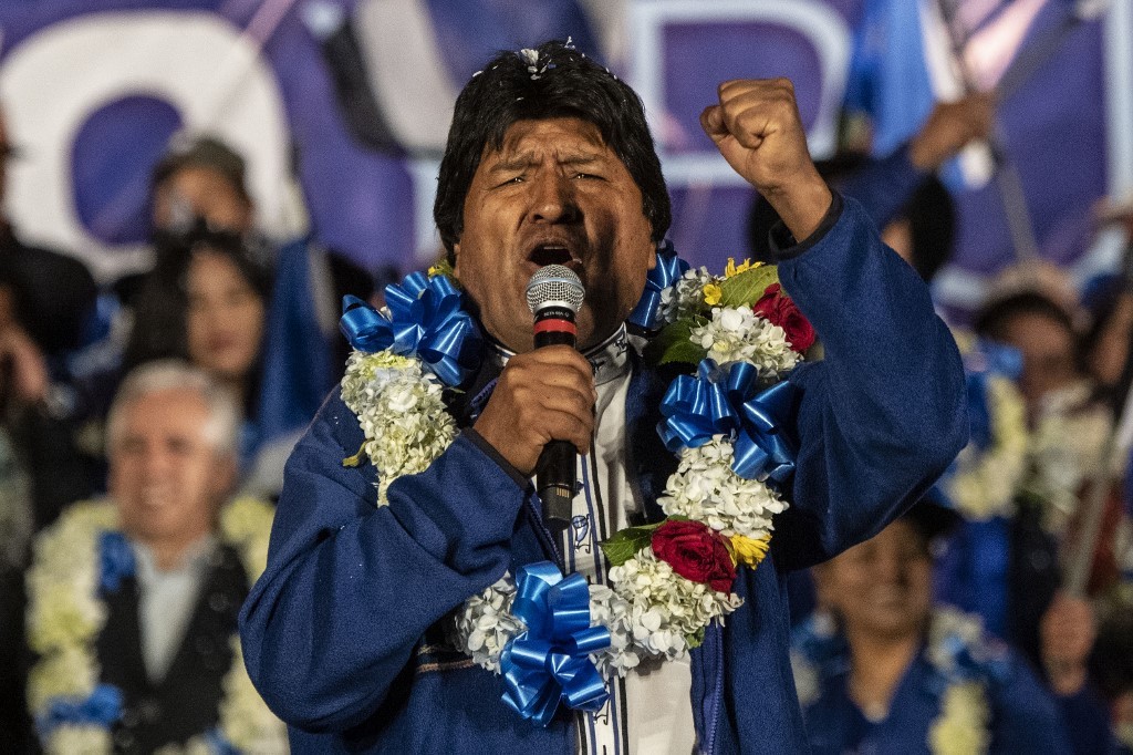 Tribunal electoral de Bolivia da triunfo a Evo Morales; reclamos continúan