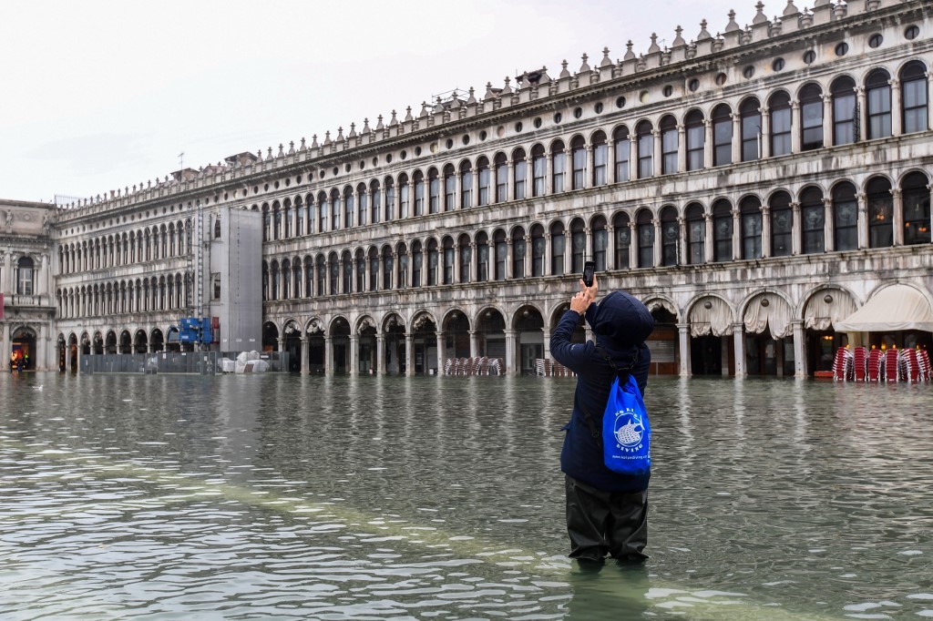 Venecia nuevamente bajo el agua, las inclemencias climáticas continúan en el norte de Italia continúa