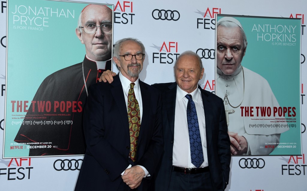 Anthony Hopkins y Jonathan Pryce protagonizan drama vaticano para Netflix