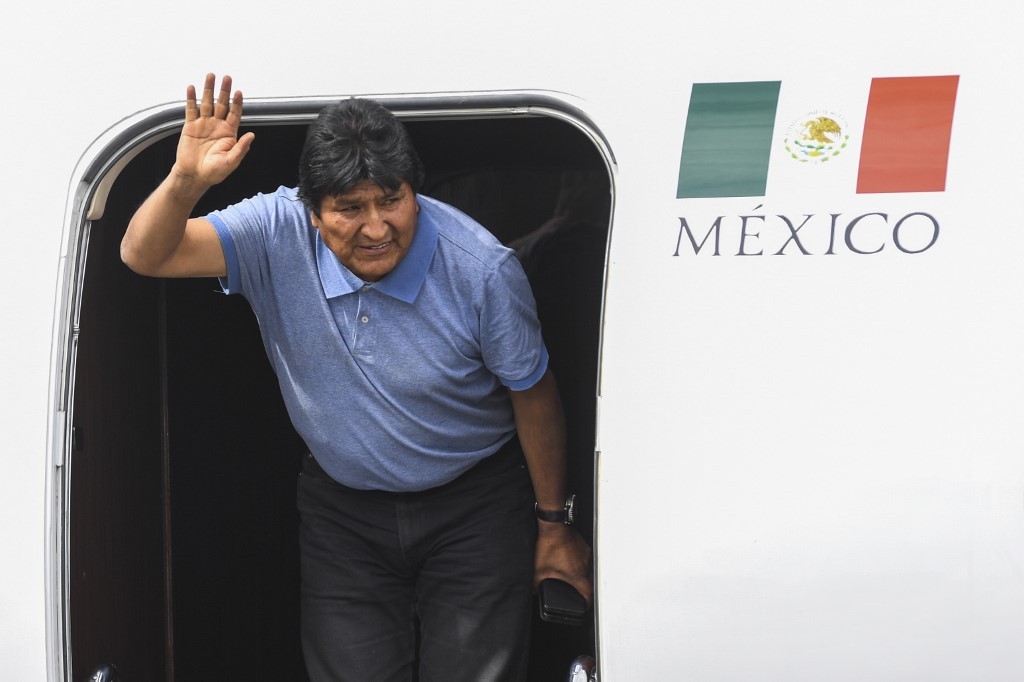 Evo Morales al llegar a México: “Sigue la lucha”
