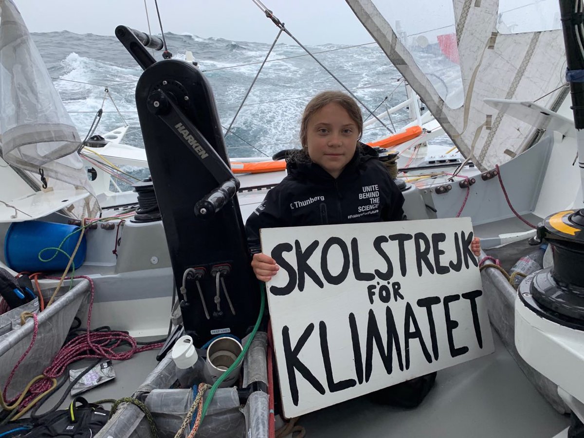 Joven activista Greta Thunberg busca la forma de cruzar de vuelta el Atlántico para ir a la COP25