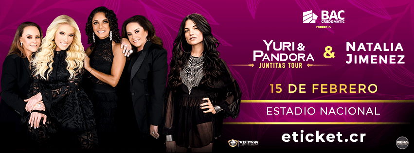 Hoy empieza preventa de entradas para Juntitas Tour, esta vez: Pandora, Yuri y Natalia Jiménez en Costa Rica