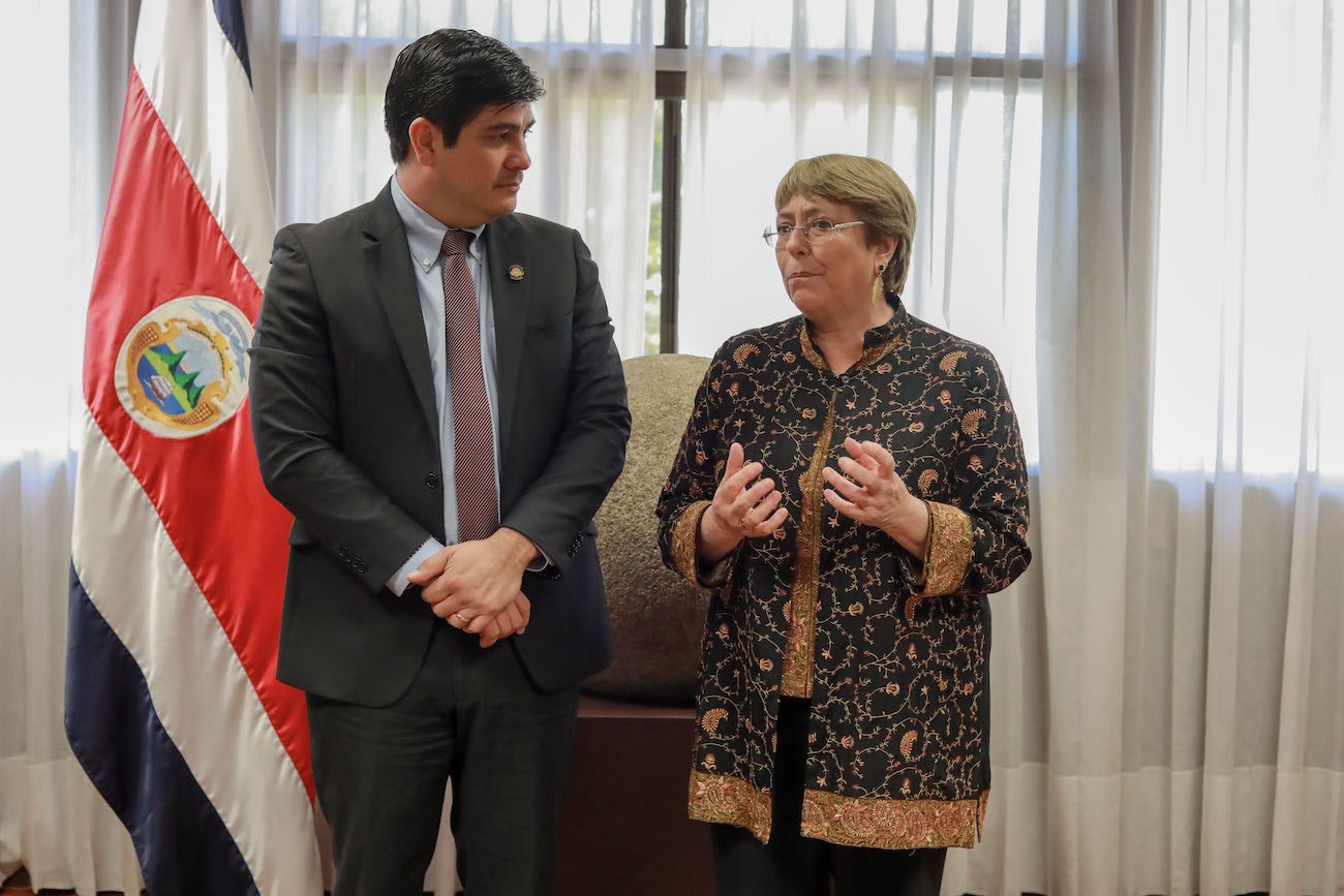 Bachelet pide a Costa Rica agilizar trámites para pedidos de refugio