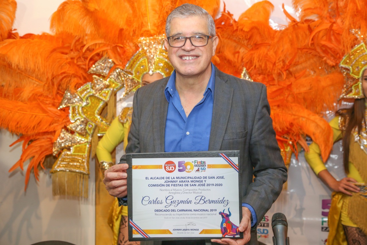 Músico Carlos Guzmán es el dedicado de los Carnavales 2019