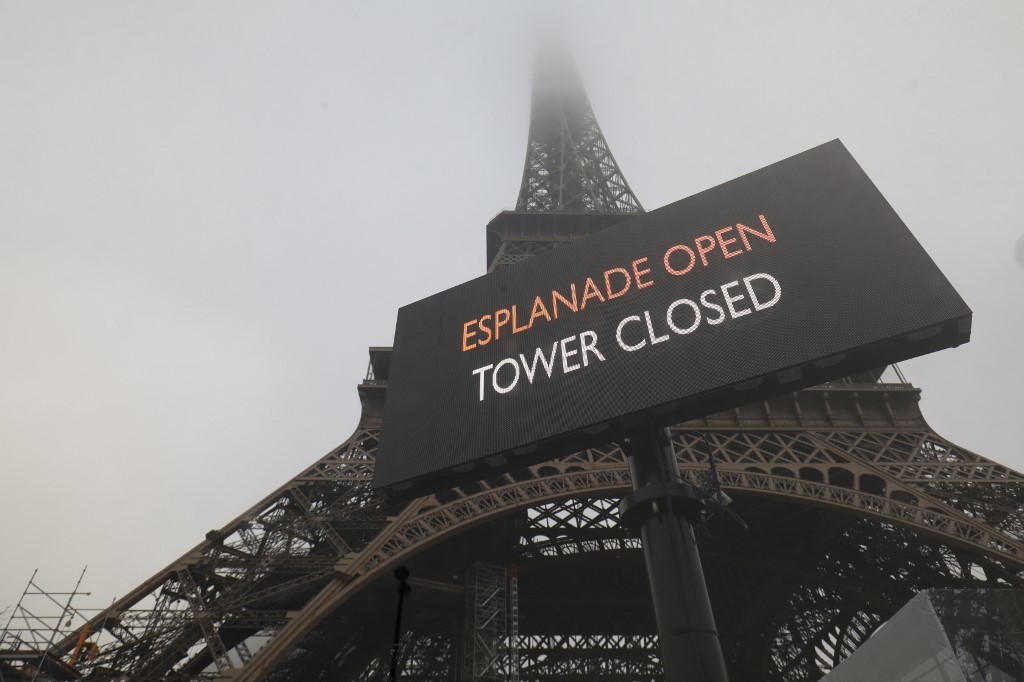 Huelga en Francia: masiva movilización; torre Eiffel y 7 refinerías cerradas