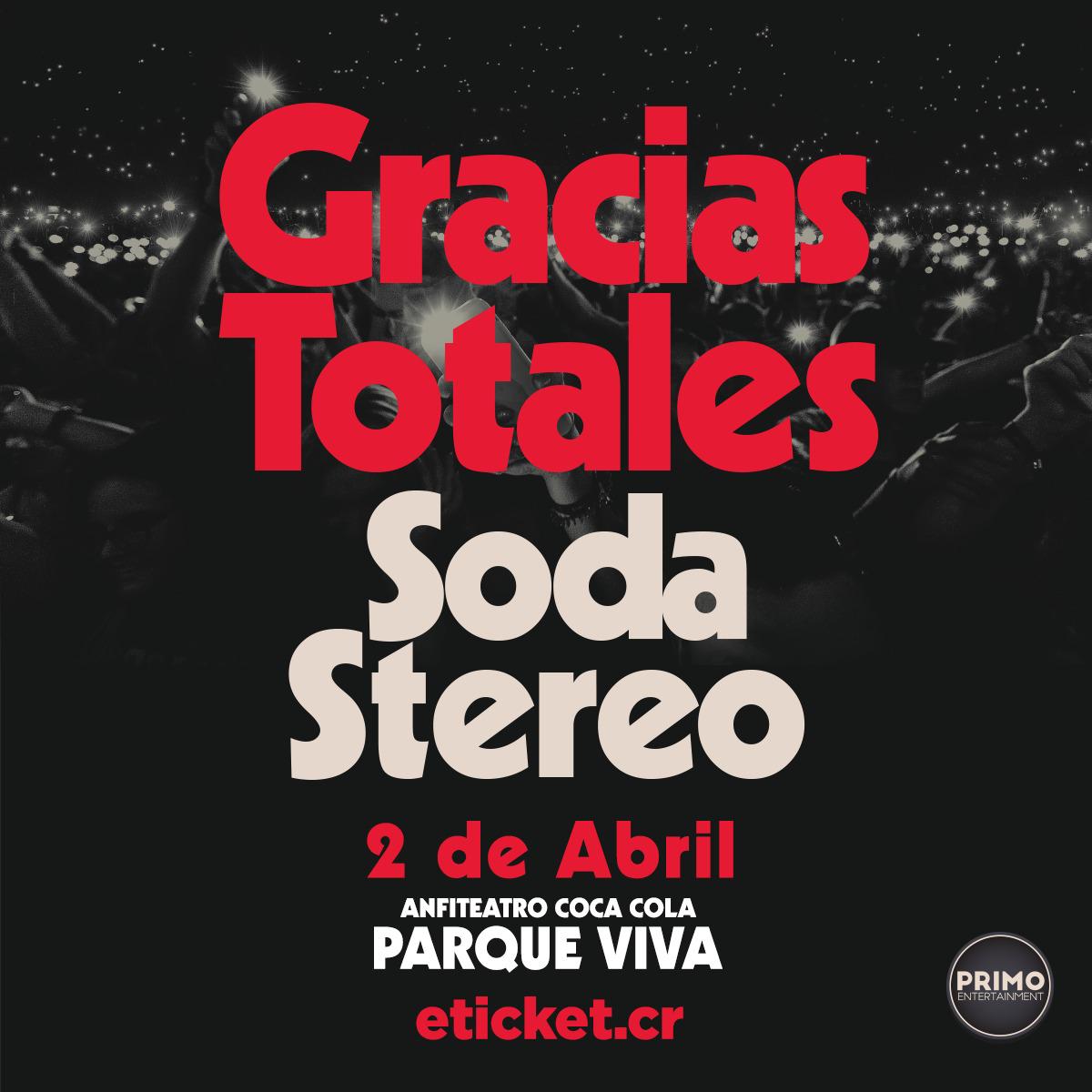 ¡Es un hecho! Gira ‘Gracias Totales’, de Soda Stereo, tomará Parque Viva el 2 de abril