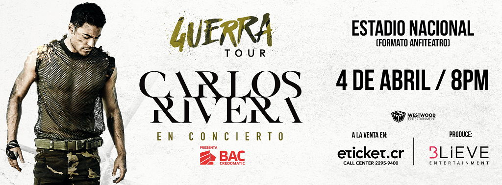 Carlos Rivera en abril: aquí tiene todos los detalles de su futuro concierto en el Estadio Nacional