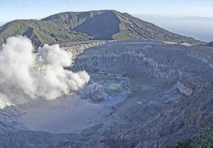 Ovsicori reportó “pequeña” erupción en el volcán Poás este miércoles