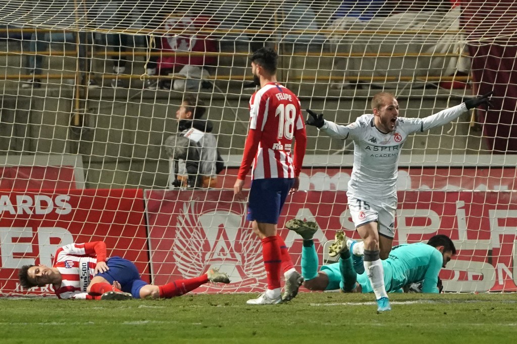 Atlético Madrid fue eliminado de la Copa del Rey por un equipo de tercera categoría