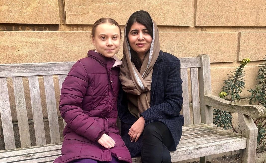 Malala y Greta Thunberg se encontraron por primera vez y esto piensa una de la otra