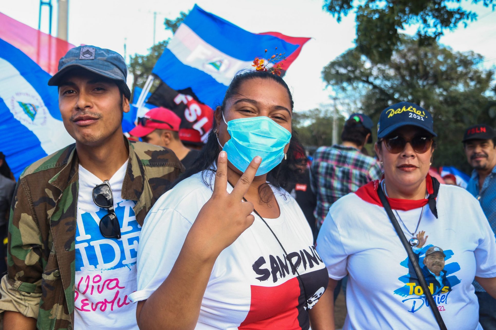 (Fotos) Así se vivió en Nicaragua la marcha “Amor en tiempos del COVID-19” convocada por el Gobierno