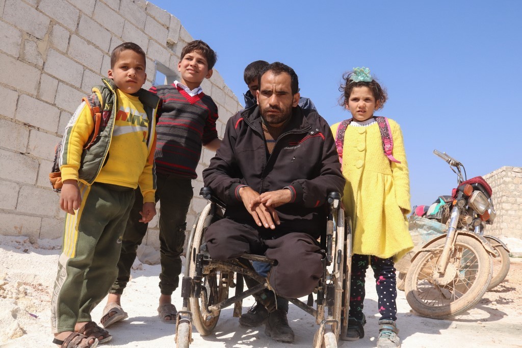 Ibrahim, un cuerpo marcado para siempre por la guerra en Siria
