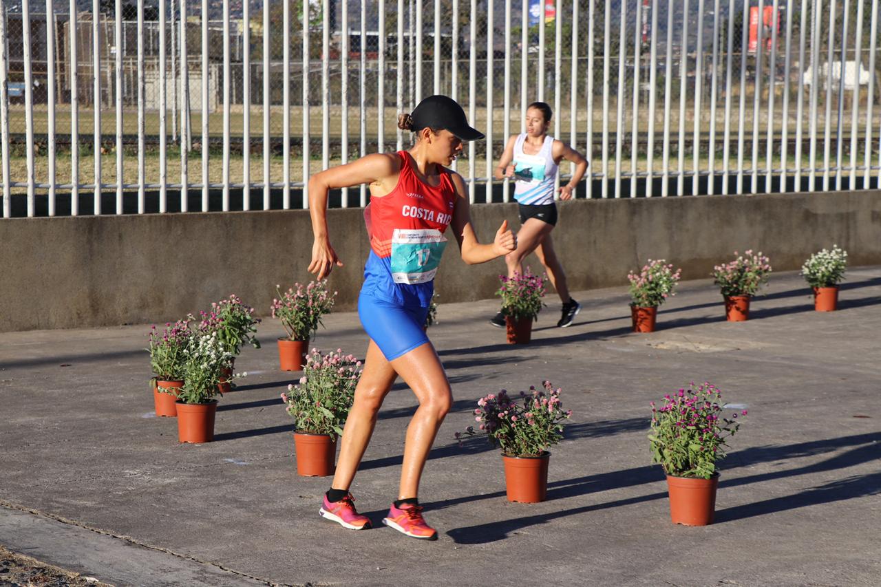 Noelia Vargas se proclamó campeona centroamericana de marcha camino a los Juegos Olímpicos