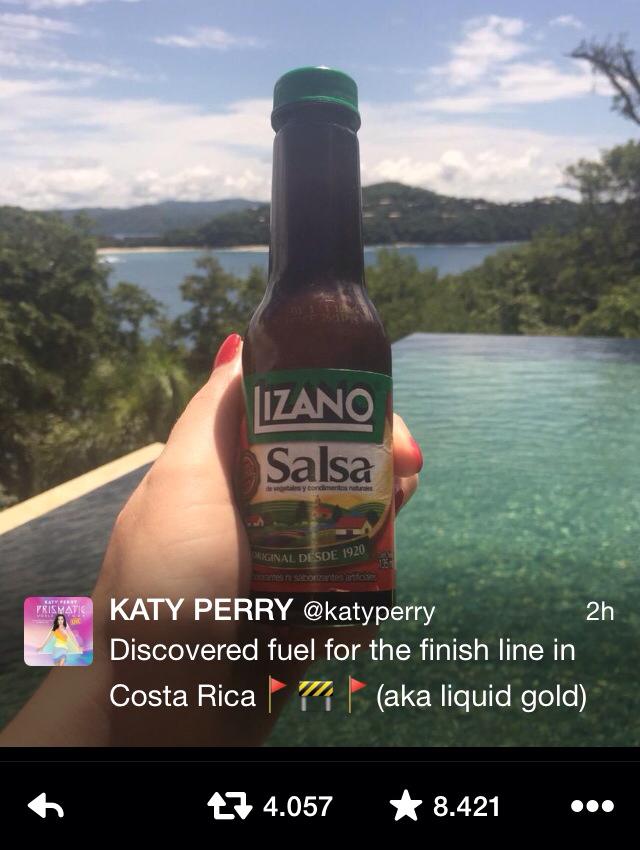 Katy Perry Salsa Lizano