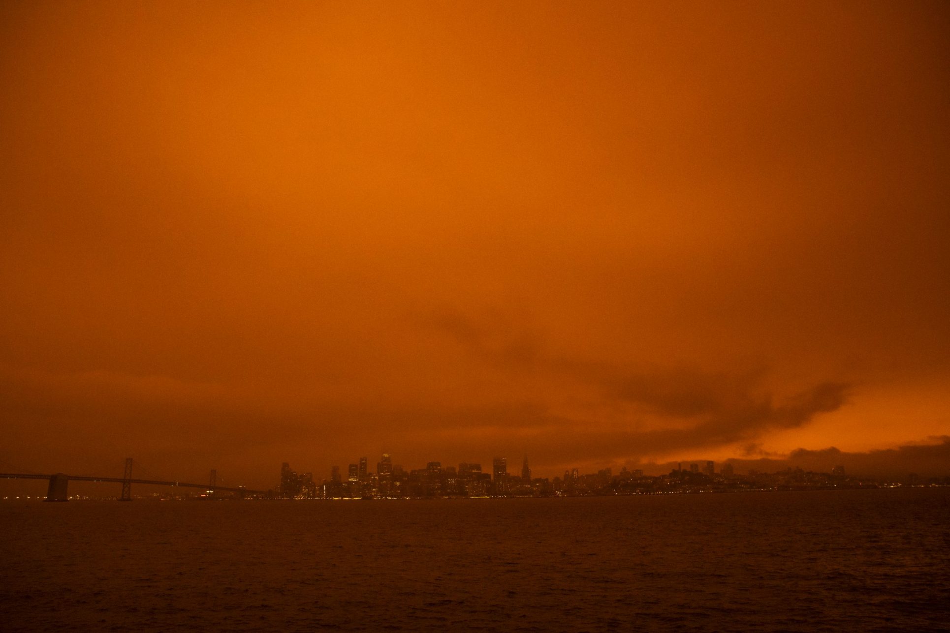 San Francisco cielo anaranjado