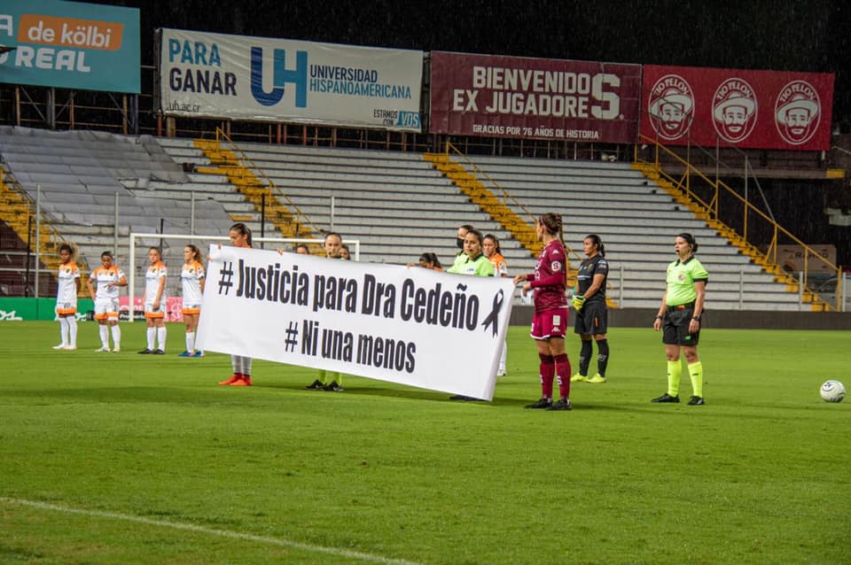 Fútbol femenino alza la voz en repudio a la violencia contra las mujeres