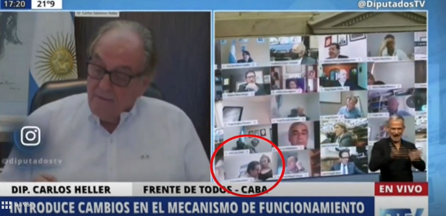 Diputado de Argentina protagoniza escena sexual en sesión por Zoom