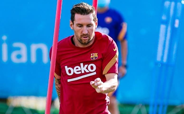 Messi regresa a los entrenamientos del Barcelona
