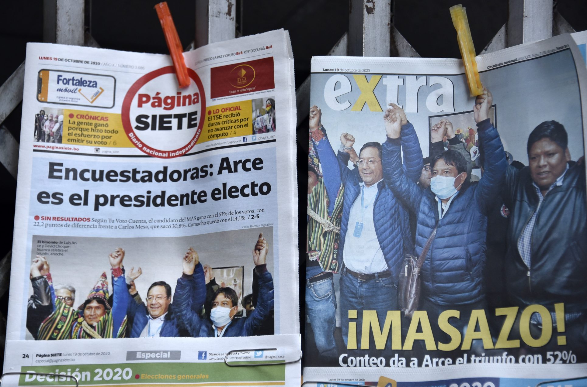 Candidato de Evo Morales se impone en las presidenciales de Bolivia