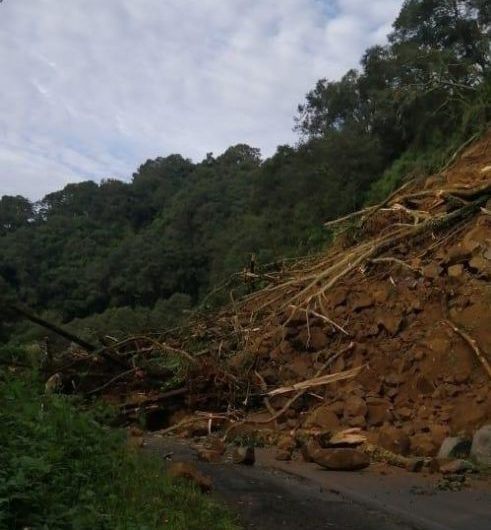 (Video) Gran deslizamiento complica el paso por el Cerro de la Muerte