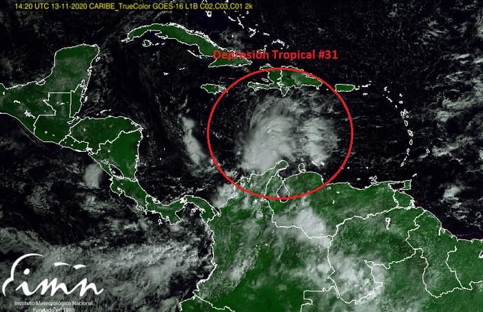 Onda tropical #52 ya se transformó en depresión en el mar Caribe