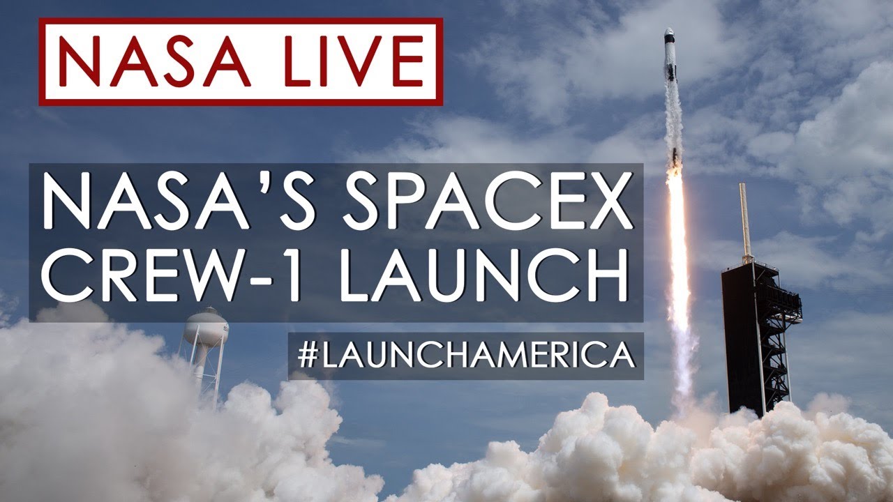 (Video) Cohete de SpaceX despegó con cuatro astronautas hacia la estación espacial