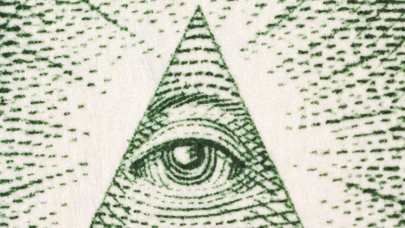 El verdadero origen del triángulo con un ojo en los billetes de $1