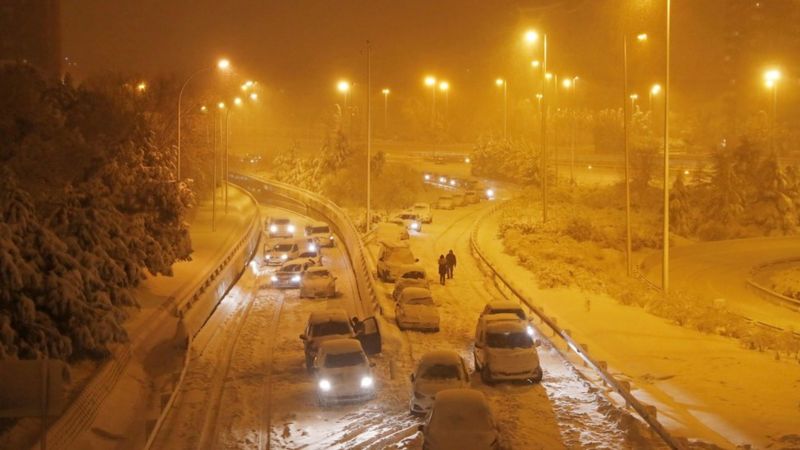 Tormenta Filomena: las imágenes de la nevada que tiene a España en alerta roja