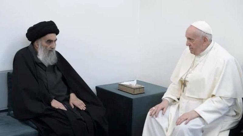 Histórico encuentro del papa Francisco y el líder chiita en Irak