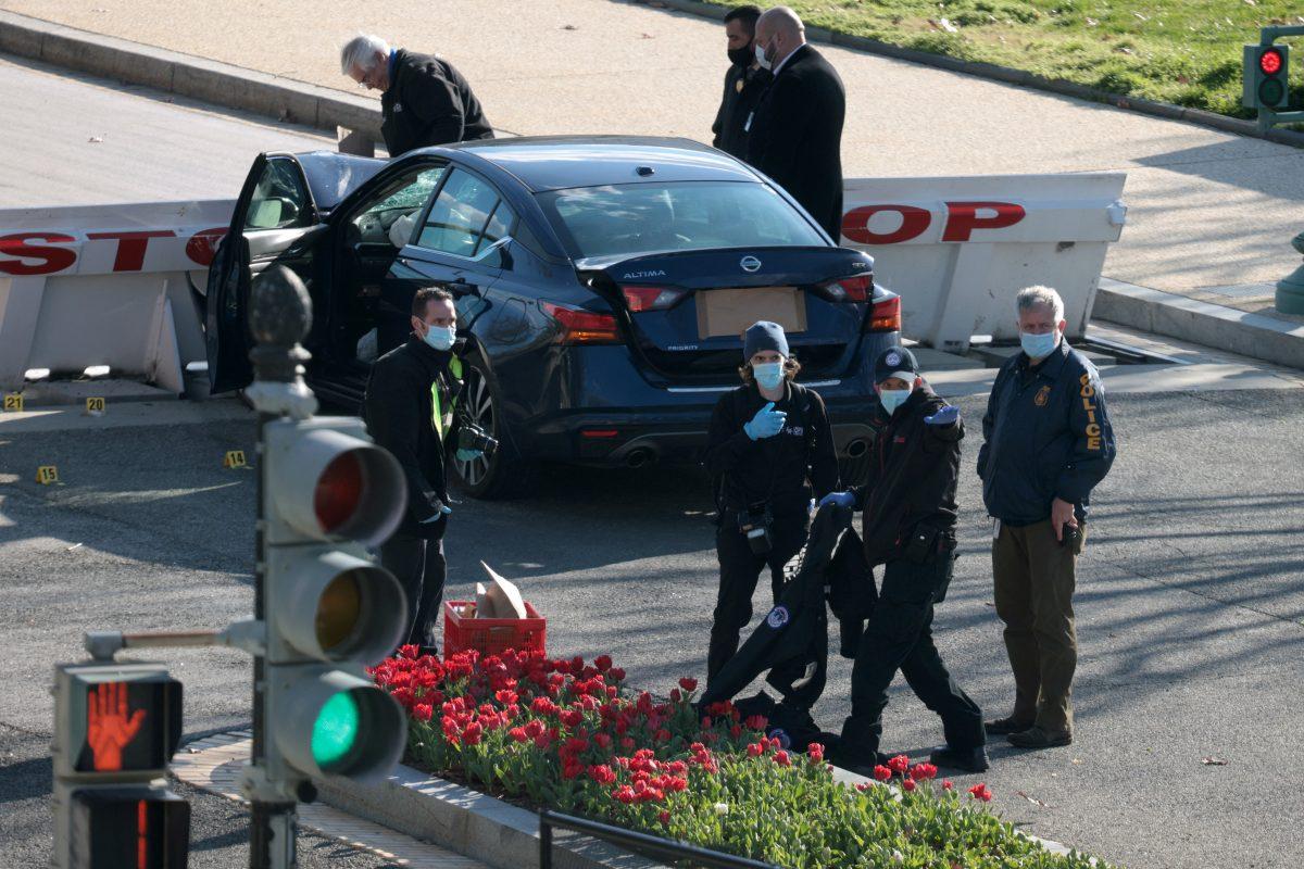 Un policía murió en un ataque con carro cerca del Capitolio de EE.UU.
