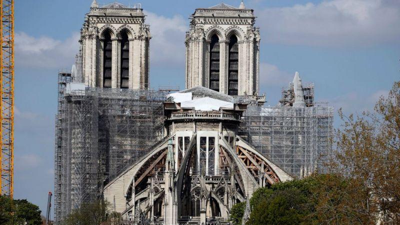 Notre Dame: así está la icónica catedral de París dos años después del incendio