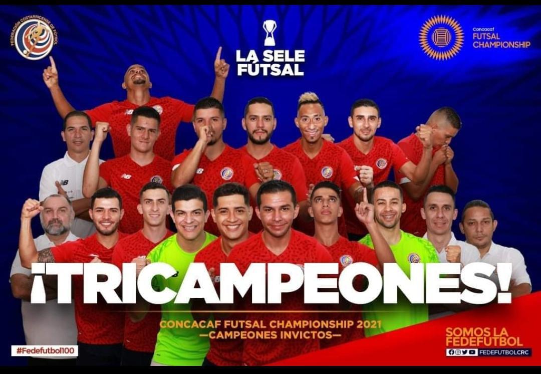 Selección de Fútsal de Costa Rica logra tricampeonato al ganarle a EE.UU.