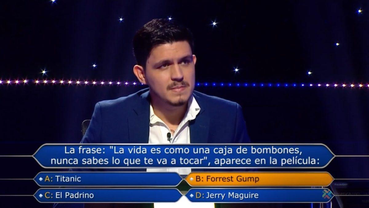 Jeremy Zúñiga, el primer participante que gana ₡7,5 millones en ‘Quien Quiere Ser Millonario’