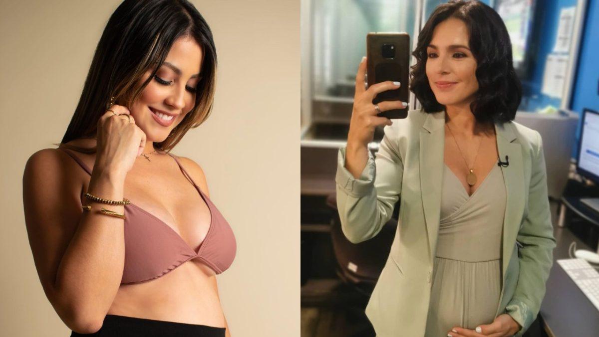 Las periodistas de canal 7 Natalia Suárez y Thais Alfaro están embarazadas