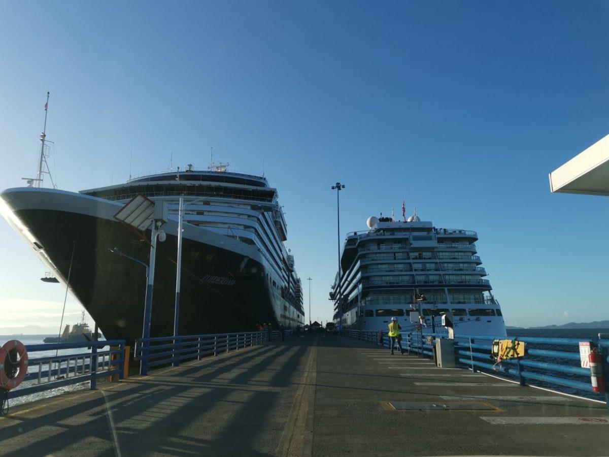 Puntarenas recibió 1.270 turistas que llegaron al país en dos cruceros este fin de semana