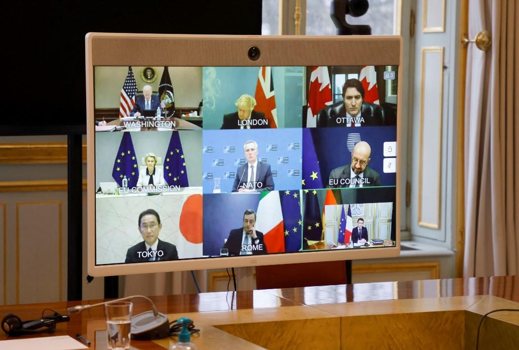 Rusia Ucrania: Líderes del G7 en reunión virtual para hablar de medidas ante invasión