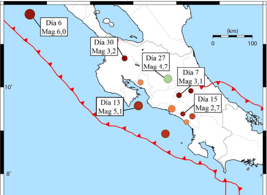 El 2022 arrancó con 13 sismos sentidos; el más fuerte registrado fue de magnitud 5,1