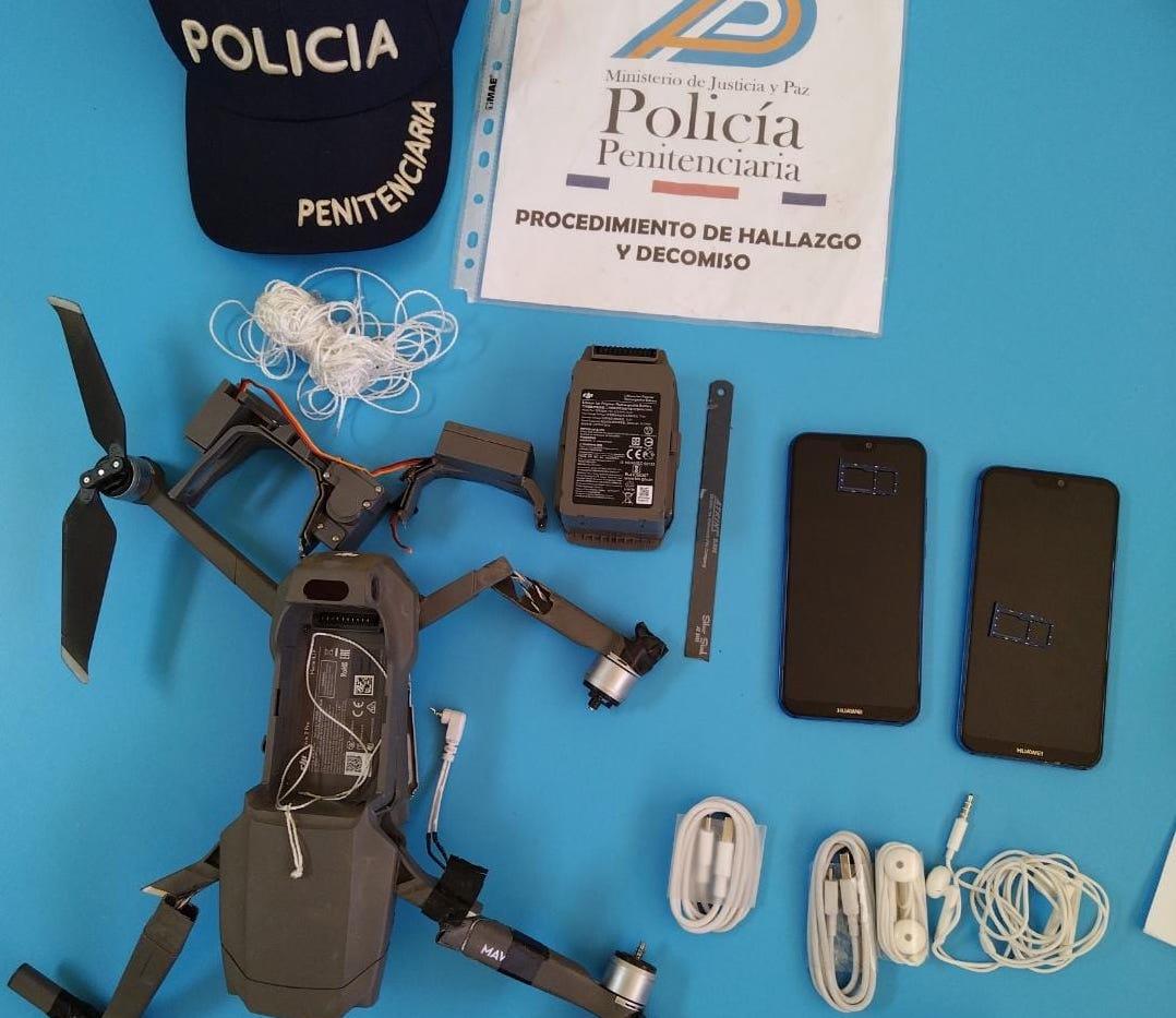 60 drones violaron el espacio aéreo de cárcel en Alajuela; aparatos lanzan celulares, chips y hasta droga