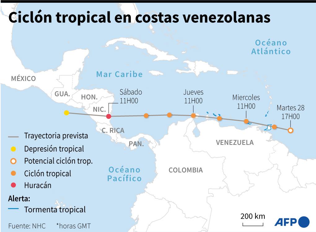 Venezuela suspende clases y ordena otras restricciones ante llegada de ciclón tropical