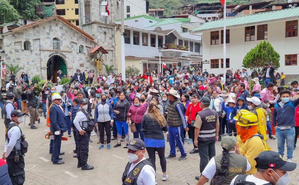 Machu Picchu Perú protesta